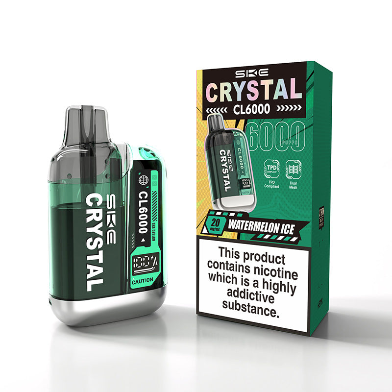 SKE Crystal CL6000 Legal Big Puff Device (WATERMELON ICE)