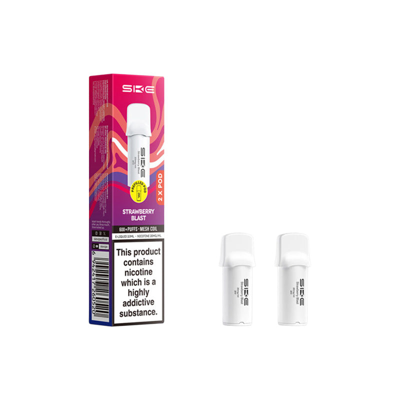 SKE 600 Pro Prefilled Pods 2 Pack (STRAWBERRY BLAST)