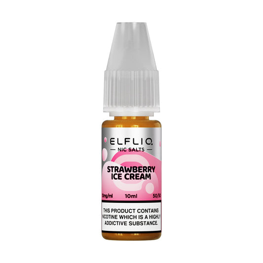 Elfliq 10mg Nic Salts (STRAWBERRY SNOOW- ICE CREAM)