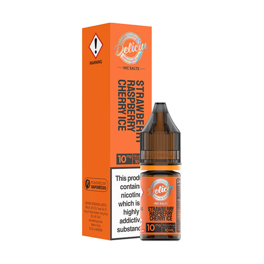 Deliciu 2 20mg Nic Salt (STRAWBERRY RASPBERRY CHERRY ICE)