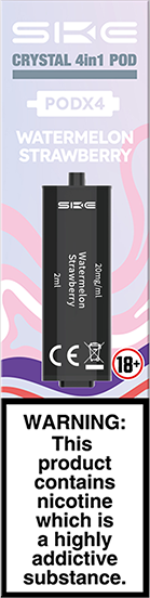 SKE Crystal 4-in-1 2400 Pre-filled Flavour Pods (WATERMELON STRAWBERRY)